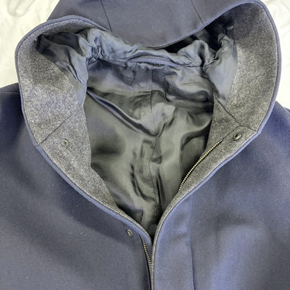 【美品】COS カシミヤ混ウールコート ネイビー 紺 46サイズ【クリーニング発送】