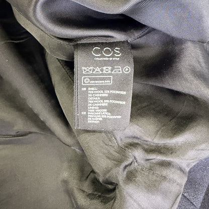 【美品】COS カシミヤ混ウールコート ネイビー 紺 46サイズ【クリーニング発送】
