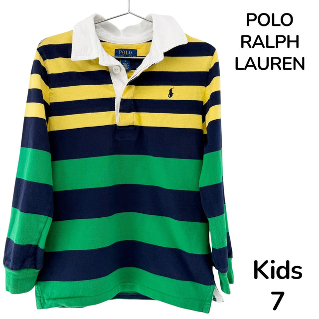 【美品】POLO RALPH LAUREN グリーン系 Kids 7サイズ【クリーニング発送】